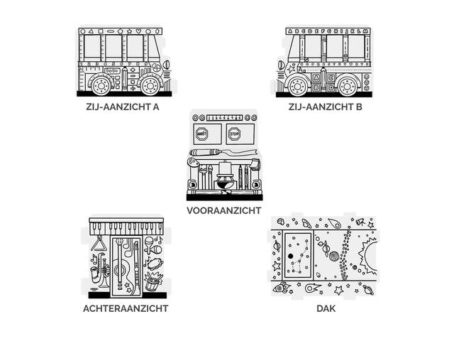 Kartonnen speelbus Bankers Box Play