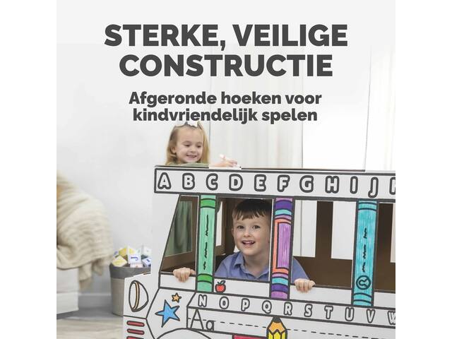 Kartonnen speelbus Bankers Box Play