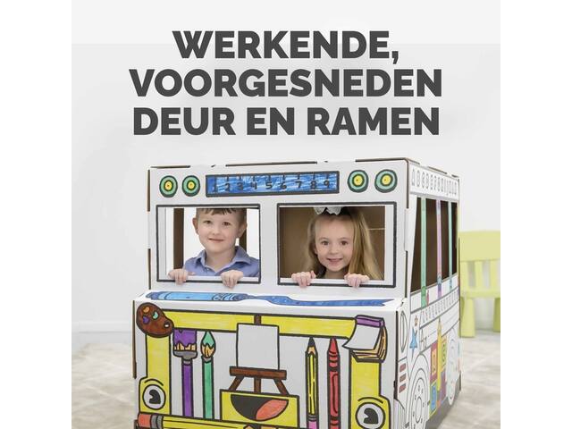 Kartonnen speelbus Bankers Box Play