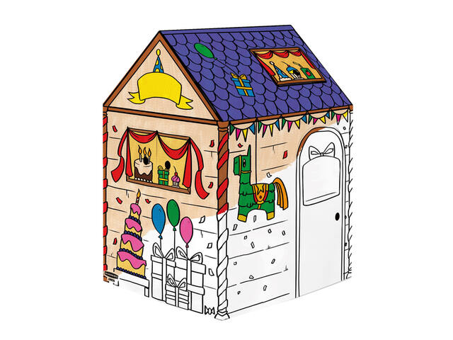 Kartonnen speelhuis Verjaardag XL Bankers Box Play