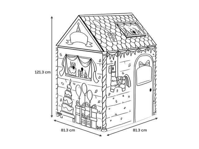 Kartonnen speelhuis Verjaardag XL Bankers Box Play