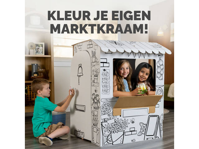 Kartonnen marktkraam XL Bankers Box Play