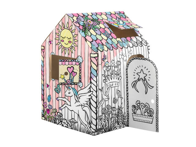 Kartonnen speelhuis XL Eenhoorn Bankers Box Play