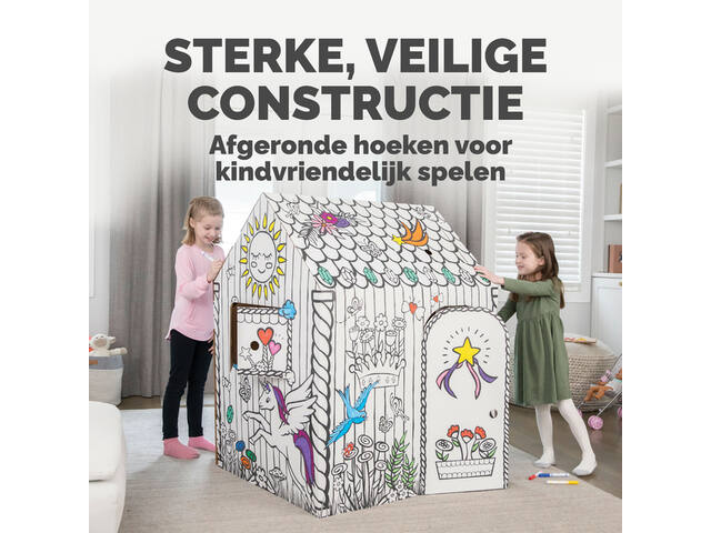 Kartonnen speelhuis XL Eenhoorn Bankers Box Play