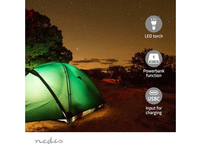 Noodradio Nedis DAB+ FM zonnepaneel
