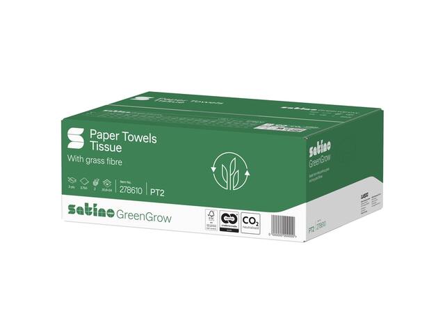 Handdoek Satino PT2 GreenGrow 2laags 278610