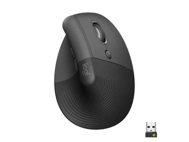 Muis Logitech Lift rechtshandig grafiet