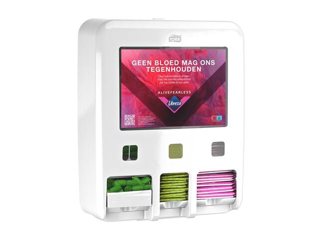 Dameshygienedispenser Tork P1 P2 P3 wit 564050