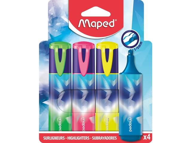 Markeerstift Maped Arctic Vibes set 4 kleuren