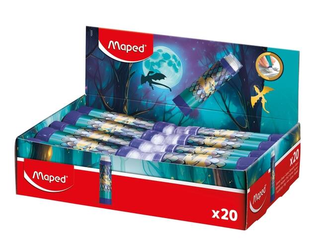 Gum Maped Dragon display 20 kleuren blauw