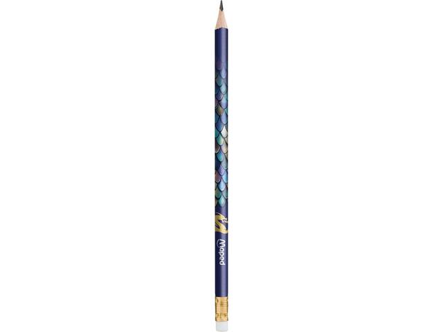 Potlood Maped Dragon HB met gum 12 stuks