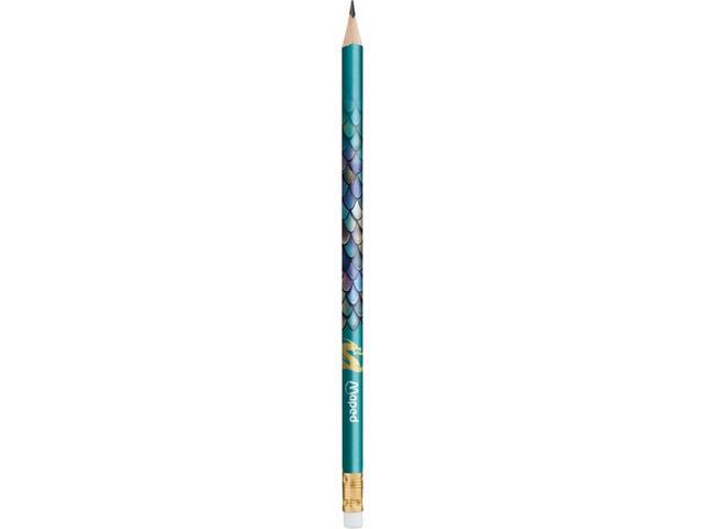 Potlood Maped Dragon HB met gum 12 stuks