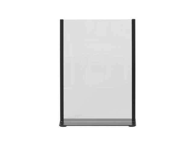 Kaarthouder Europel zwart metaal met acryl bord A4