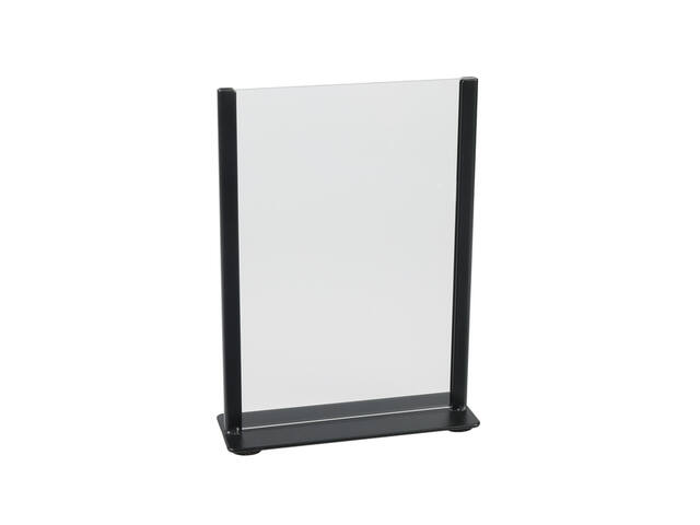 Kaarthouder Europel zwart metaal met acryl bord A5