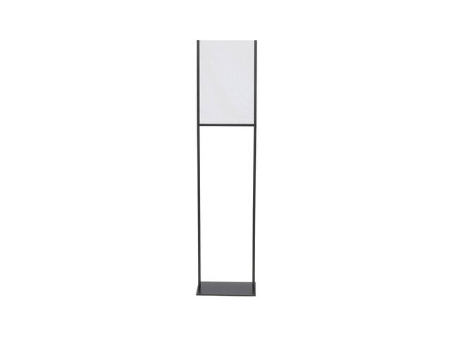 Infostandaard zwart metaal met acryl bord A4