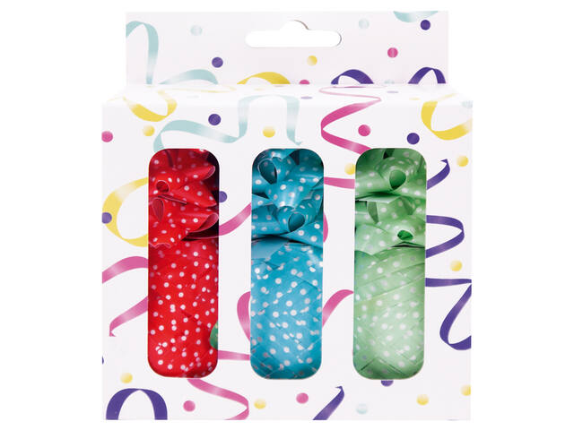 Cadeauversierset 3 rollen lint en 9 strikken ass