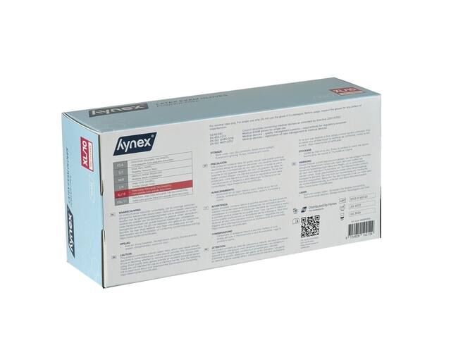 Handschoen Hynex latex XL wit 5gr 100 stuks