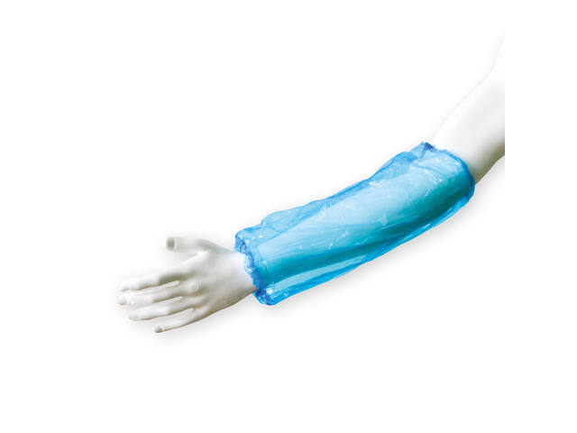 Mouwovertrek Hynex PE blauw 100 stuks
