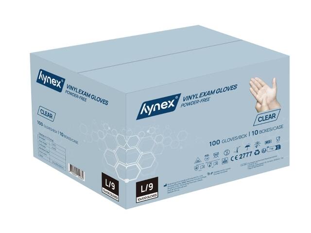 Handschoen Hynex vinyl L tr 4.5gr 100 stuks