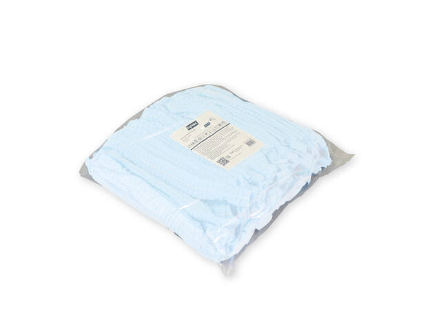 Haarnet Hynex clip non-woven wit pp 100 stuks