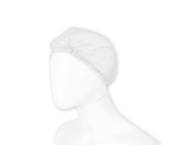 Haarnet Hynex clip non-woven wit pp 100 stuks