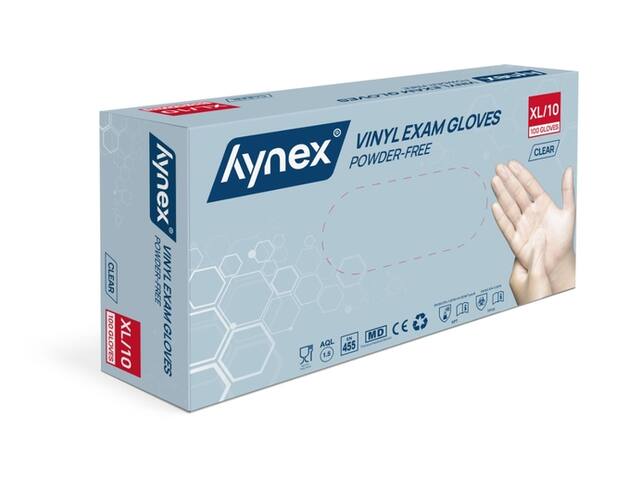 Handschoen Hynex vinyl XL tr 4.5gr 100 stuks
