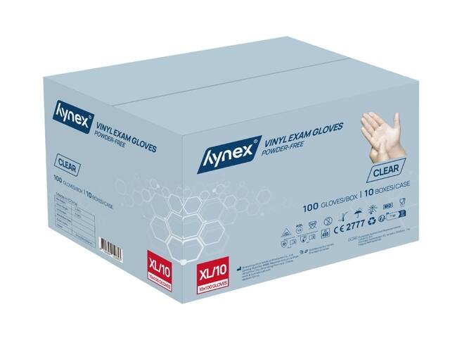Handschoen Hynex vinyl XL tr 4.5gr 100 stuks