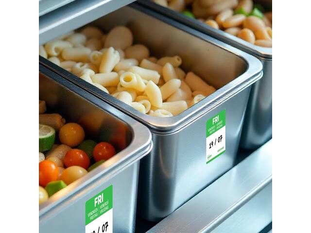 Etiket Avery HACCP vrijdag-groen 25x25mm 1000st