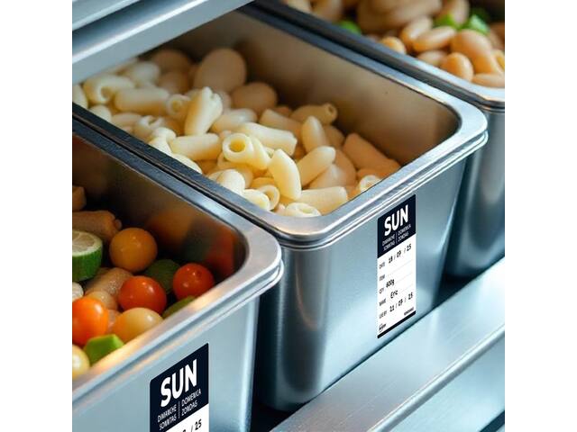 Etiket Avery HACCP zondag-zwart 40x56mm 500st