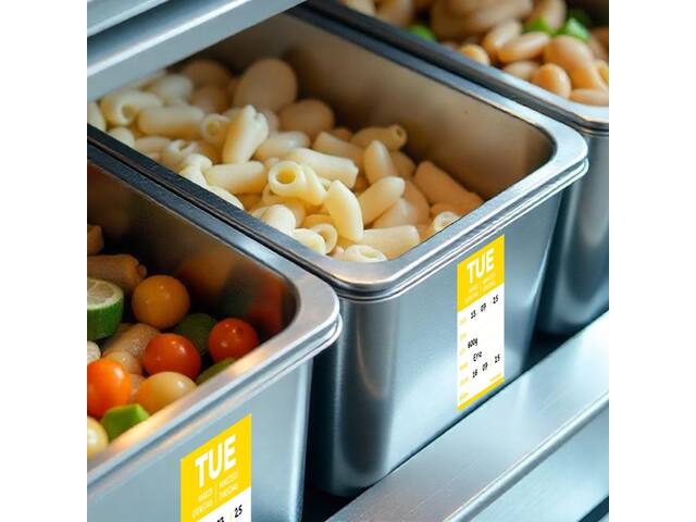 Etiket Avery HACCP dinsdag-geel 40x56mm 500st