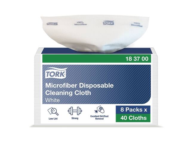 Microvezeldoek Tork Premium 40 vel wit 183700