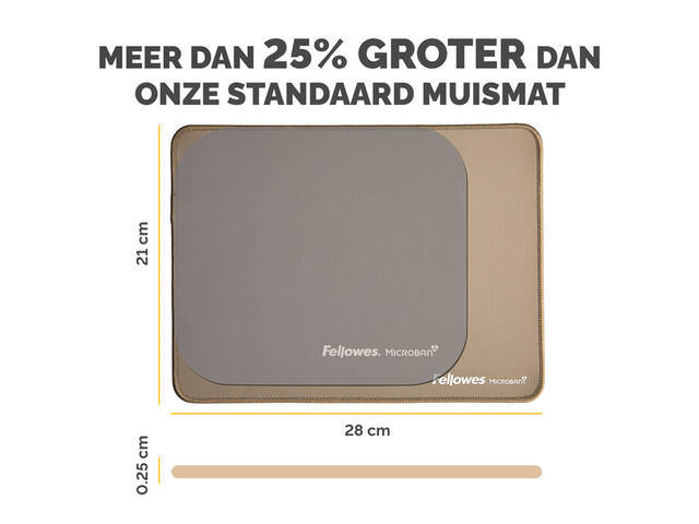 Muismat Fellowes Breyta XL zand