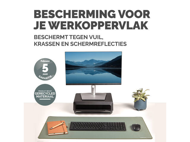Bureau-onderlegger Fellowes Breyta saliegroen