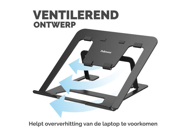 Laptopstandaard Fellowes Alumia zwart