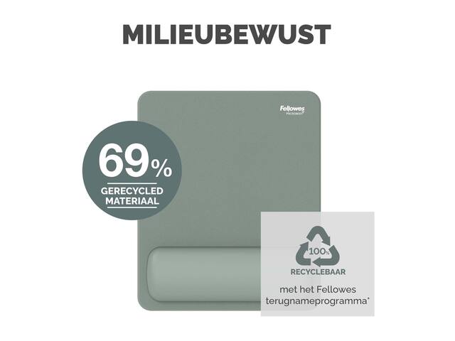 Muismat met polssteun Fellowes Breyta saliegroen