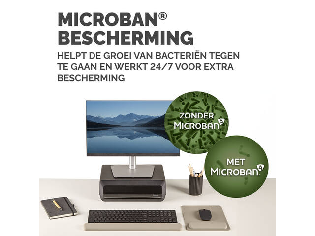 Muismat met polssteun Fellowes Breyta XL zand