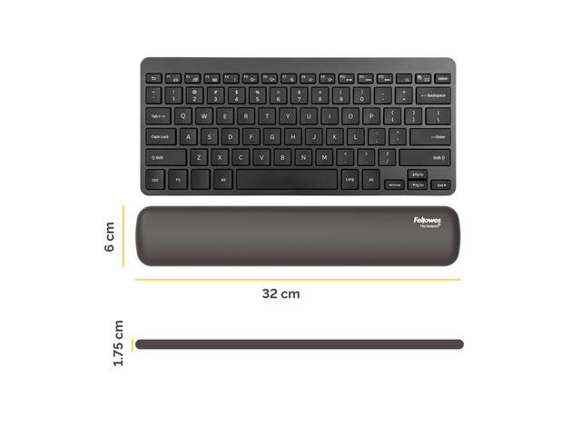 Polssteun Fellowes Breyta compact zwart