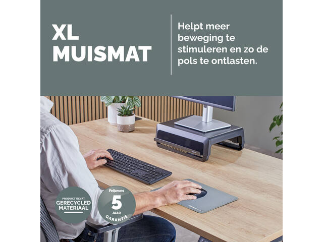 Muismat Fellowes Breyta XL blauw