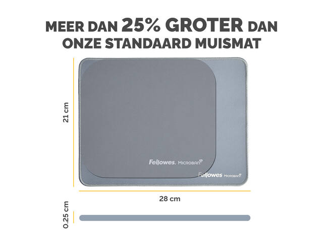 Muismat Fellowes Breyta XL blauw