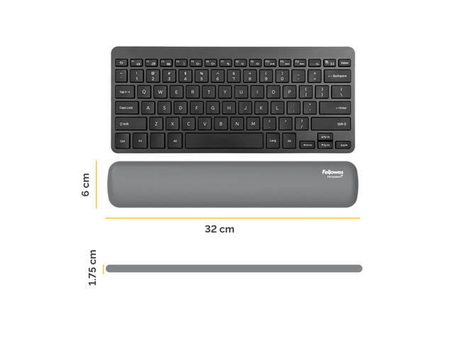 Polssteun Fellowes Breyta compact grijs
