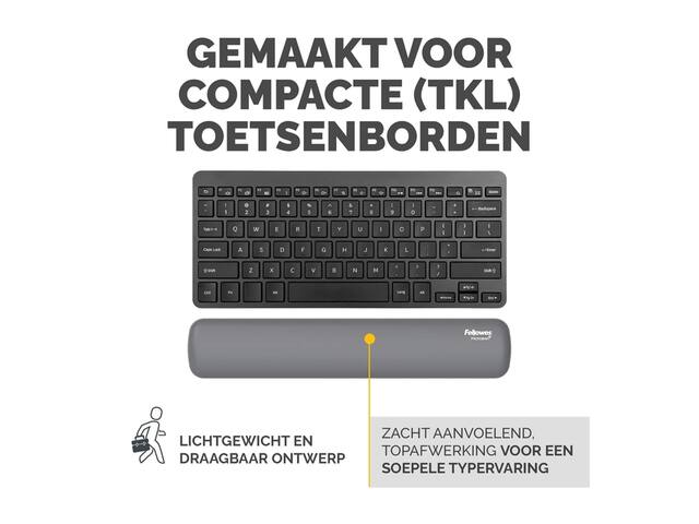 Polssteun Fellowes Breyta compact grijs