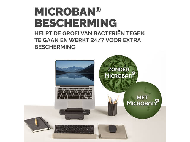 Muismat met polssteun Fellowes Breyta zand