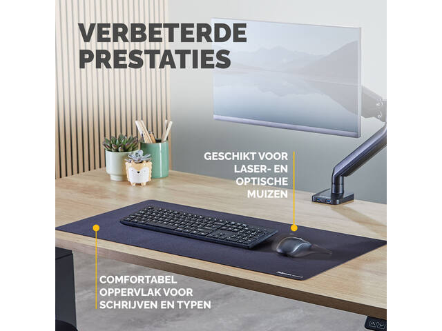 Bureau-onderlegger Fellowes Breyta zwart
