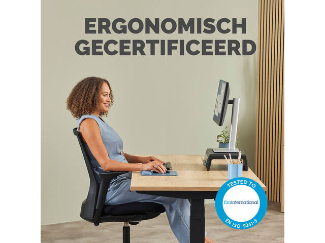 Muismat met polssteun Fellowes Breyta blauw