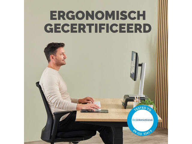 Muismat met polssteun Fellowes Breyta XL zwart