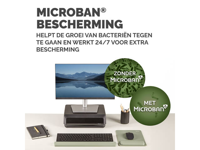 Muismat polssteun Fellowes Breyta XL saliegroen