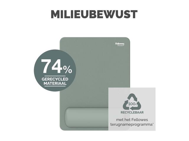 Muismat polssteun Fellowes Breyta XL saliegroen