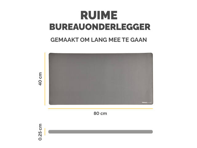 Bureau-onderlegger Fellowes Breyta grijs