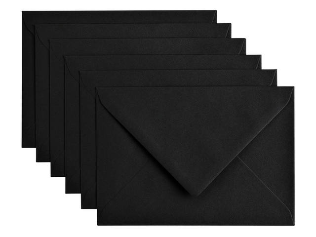 Envelop Papicolor C6 114x162mm ravenzwart