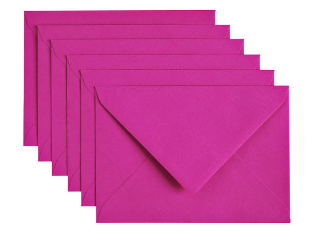Envelop Papicolor C6 114x162mm felroze